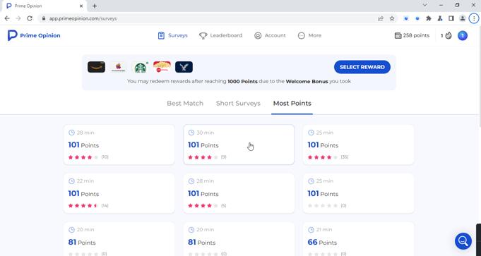 prime opinion survey