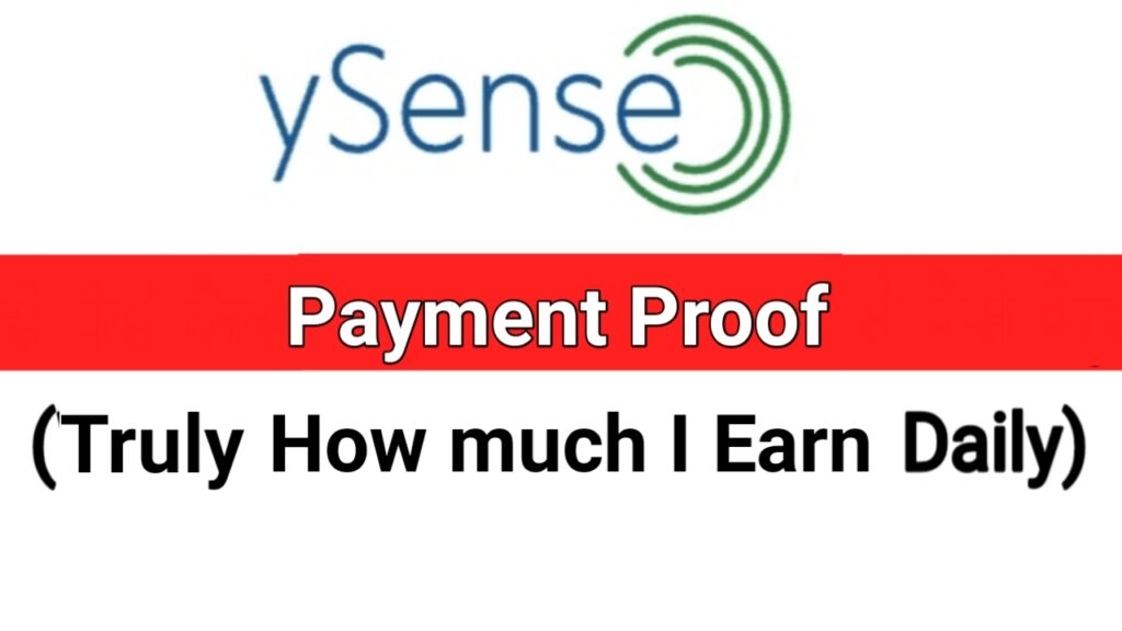 ysense payment proof